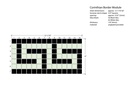 6" x 12-1/16" Corinthian Greek key border in White/Black