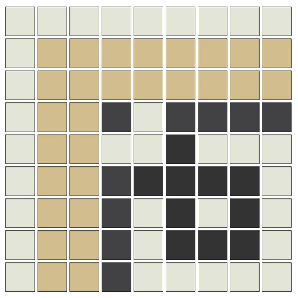 Ginkgo Tree Outside Corner - 3/4&quot; square