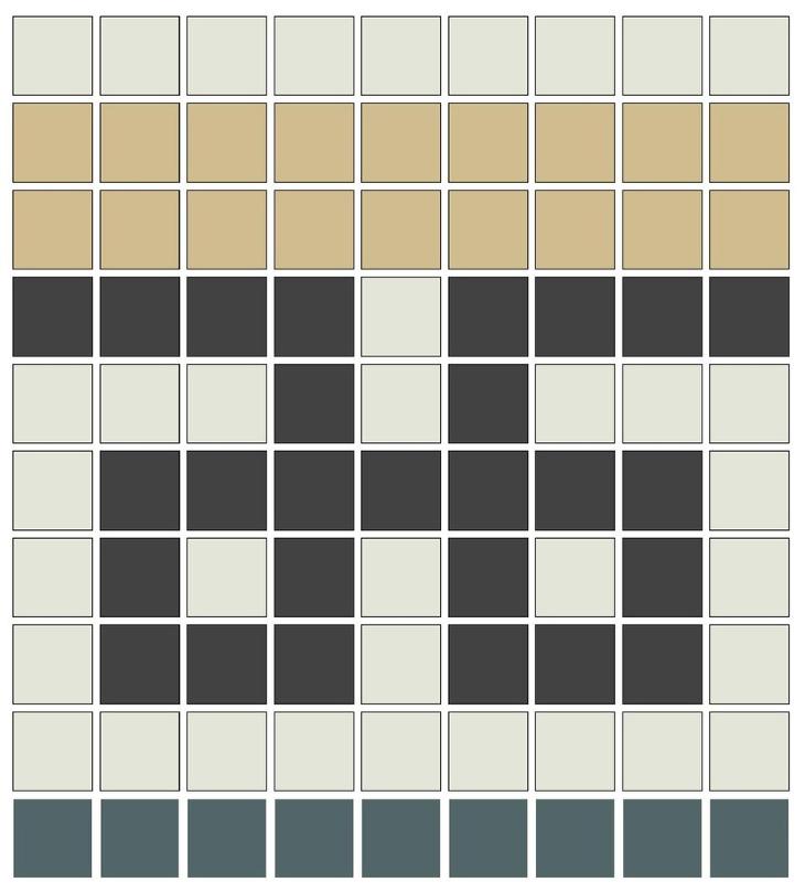 Ginkgo Tree Border Module #2 - 3/4&quot; square