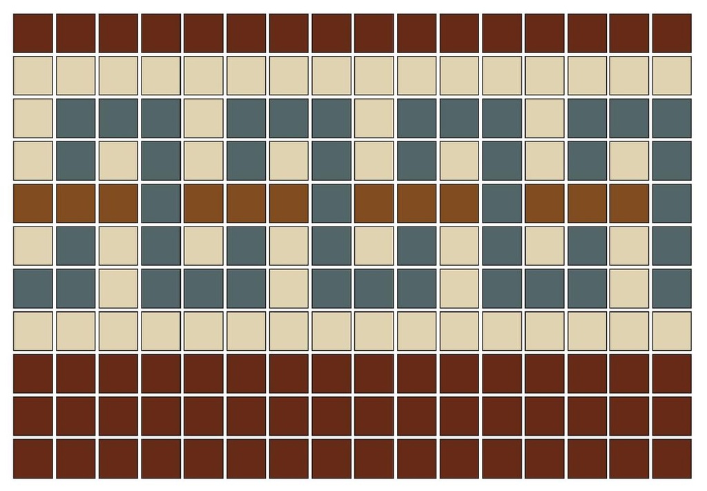 Extended Doric Key Border Module - 3/4&quot; square