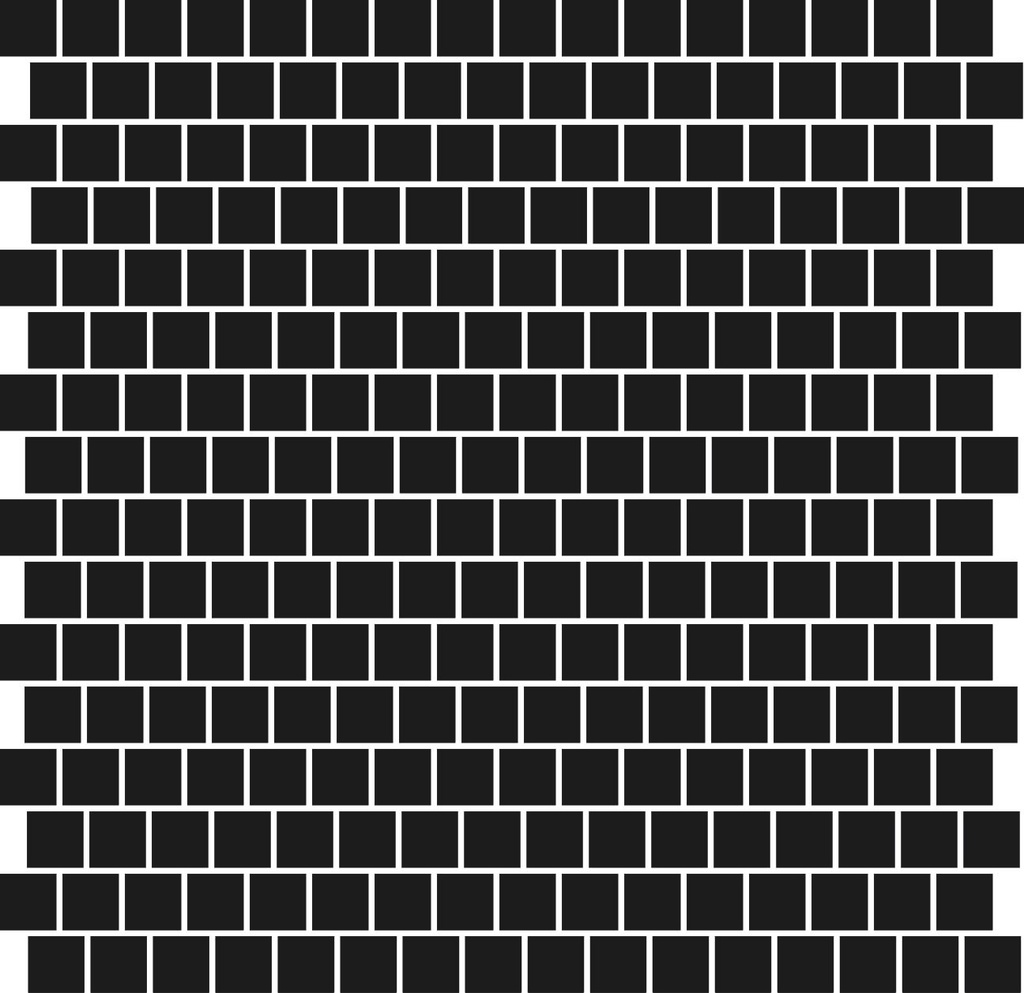 solid color - 3/4&quot; square broken joint unglazed porcelain field