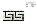 6&quot; x 12-1/16&quot; Corinthian Greek key border in White/Black