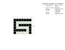Corinthian Greek key border outside corner  in White/Black - 3/4&quot; squares