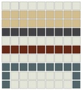 Ginkgo Tree Border Module #1 - 3/4&quot; square