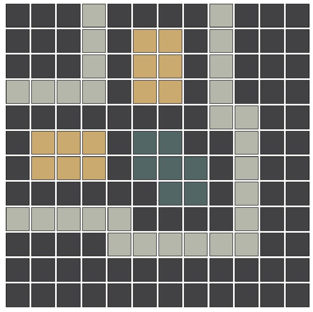 Gatsby Inside Corner - 3/4&quot; square