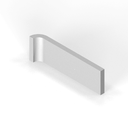 2&quot; x 6&quot; radius cove - short
