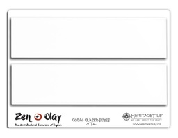 [XKJTS209] Sample Card - Gloss White Godai Glazed 9&quot; Field Tile