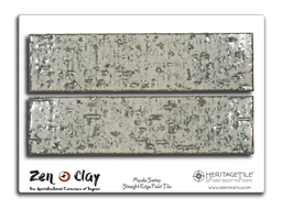 [XKJTSD12] Sample Card - Miyabi Straight Edge Field Tile (Ocean White)