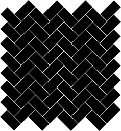 solid color - 1&quot; x 2&quot; rectangle herringbone unglazed porcelain field