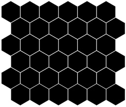 solid color - 2&quot; hexagon unglazed porcelain field