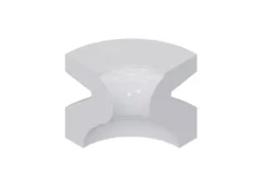 Series 15 - P-cap inside corner with 1&quot; inside radius